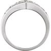 14k White Gold Floral-Inspired Solitaire Engagement Ring Base, Size 6
