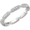 14k White Gold 1/4 ctw. Diamond Eternity Band, Size 7