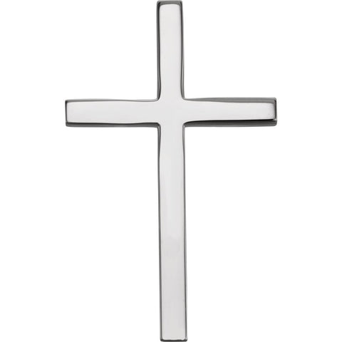 Sterling Silver 17.75x11.25 Cross Pendant