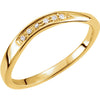 0.03 CTTW Stackable Diamond Ring in 14k Yellow Gold (Size 6 )