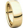 18k Yellow Gold 7mm Heavy Comfort Fit Band, Size 13