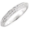 14k White Gold 1/5 ctw. Diamond Band, Size 6
