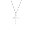 14K Yellow Gold-Plated Sterling Silver Nail Cross 24" Necklace