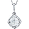 3/8 CTW Diamond 18 Inch Necklace in 14k White Gold