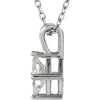 14k White Gold Diamond Necklace