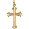 14k Yellow Gold 33.8x17.7mm Cross Pendant
