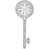 3/8 CTTW Diamond Key Pendant in Sterling Silver