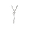 14k White Gold "Love You" 17.5" Necklace