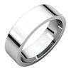 Flat Comfort-Fit Wedding Band Ring in Sterling Silver ( Size 10.5 )