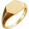 14k Yellow Gold Signet Ring, Size 7