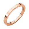 2mm Flat Comfort Fit Band in 14K Rose Gold (Size 6.5)