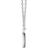 14k White Gold 3/8 CTW Diamond Rectangle 16-18" Necklace