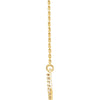 14k Yellow Gold .08 CTW Diamond Horseshoe 16" Necklace