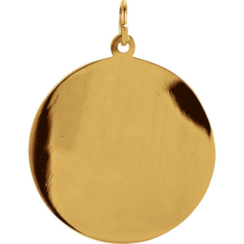14k Yellow Gold 25mm St. Anthony Medal