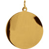 14k Yellow Gold 25mm St. Anthony Medal