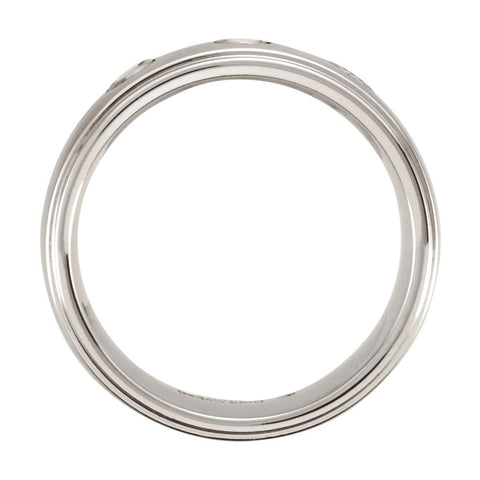 Cobalt 10mm .30 CTW Diamond Ridged Band Size 11.5