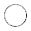14k White Gold 6mm Flat Band with Hammer Finish Size 7
