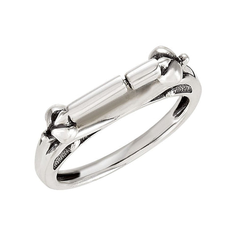 Sterling Silver Designer Ring, Size 7