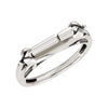 Kera Designer Ring in Sterling Silver ( Size 7 )