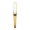 10k Yellow Gold 3mm Half Round Tapered Band, Size 7