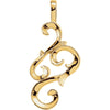 28.00x14.00 mm Pendant in 14K Yellow Gold