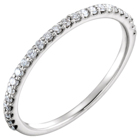 Platinum 1/4 CTW Diamond Band, Size 7