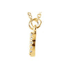 14k Yellow Gold .08 CTW Diamond "XO" 16" Necklace