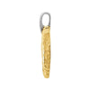 14K Two-Tone 25.3x20.84mm Hammered Heart Pendant