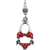 19.00x12.00 mm Bikini Charm in Sterling Silver
