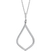 14k White Gold 1/4 ctw. Diamond 18-inch Necklace
