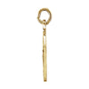 14k Yellow Gold 12mm Round Immaculate Conception Medal
