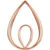 Freeform Pendant in 14K Rose Gold