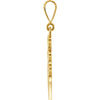 14k Yellow Gold Decorative Pendant