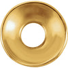 14k Yellow Gold 9mm Plain Roundel