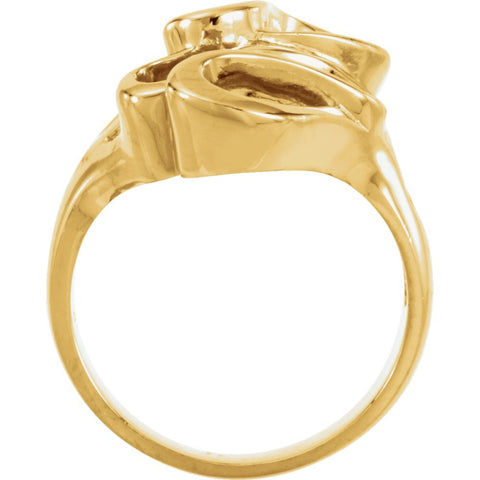 14K White Ring, Size 6