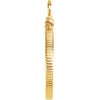 14k Yellow Gold 16.4x1.1mm Screw Top Coin Frame Pendant for Rand/American Eagle