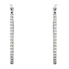 Platinum 1 CTW Diamond Inside/Outside Hoops