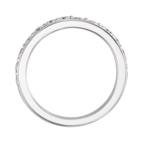 Platinum 3/4 CTW Diamond Band, Size 7