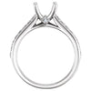 14k White Gold 3/4 CTW Diamond Engagement Ring, Size 7