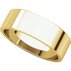 10k Yellow Gold 6mm Flat Band, Size 9.5