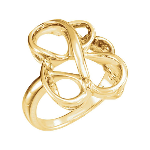 14k Yellow Gold Metal Fashion Ring , Size 6
