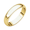 04.00 mm Half Round Band in 14K Yellow Gold ( Size 8.5 )