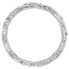 14k White Gold Ruby Anniversary Band Size 7