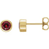 14k Yellow Gold Chatham« Created Ruby Earrings