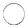 10k White Gold 6.5mm Lightweight Patterned Milgrain Band Size 10
