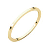 14k Yellow Gold 1mm Flat Band, Size 4.5