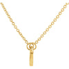 14k Yellow Gold .03 CTW Diamond Heart 16" Necklace