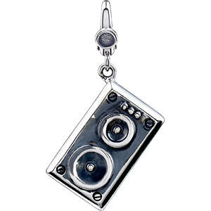Sterling Silver Speaker Charm