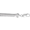 Sterling Silver 6mm Solid Domed Omega 16" Chain
