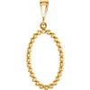 Precious Metal Fashion Pendant in 14k Yellow Gold